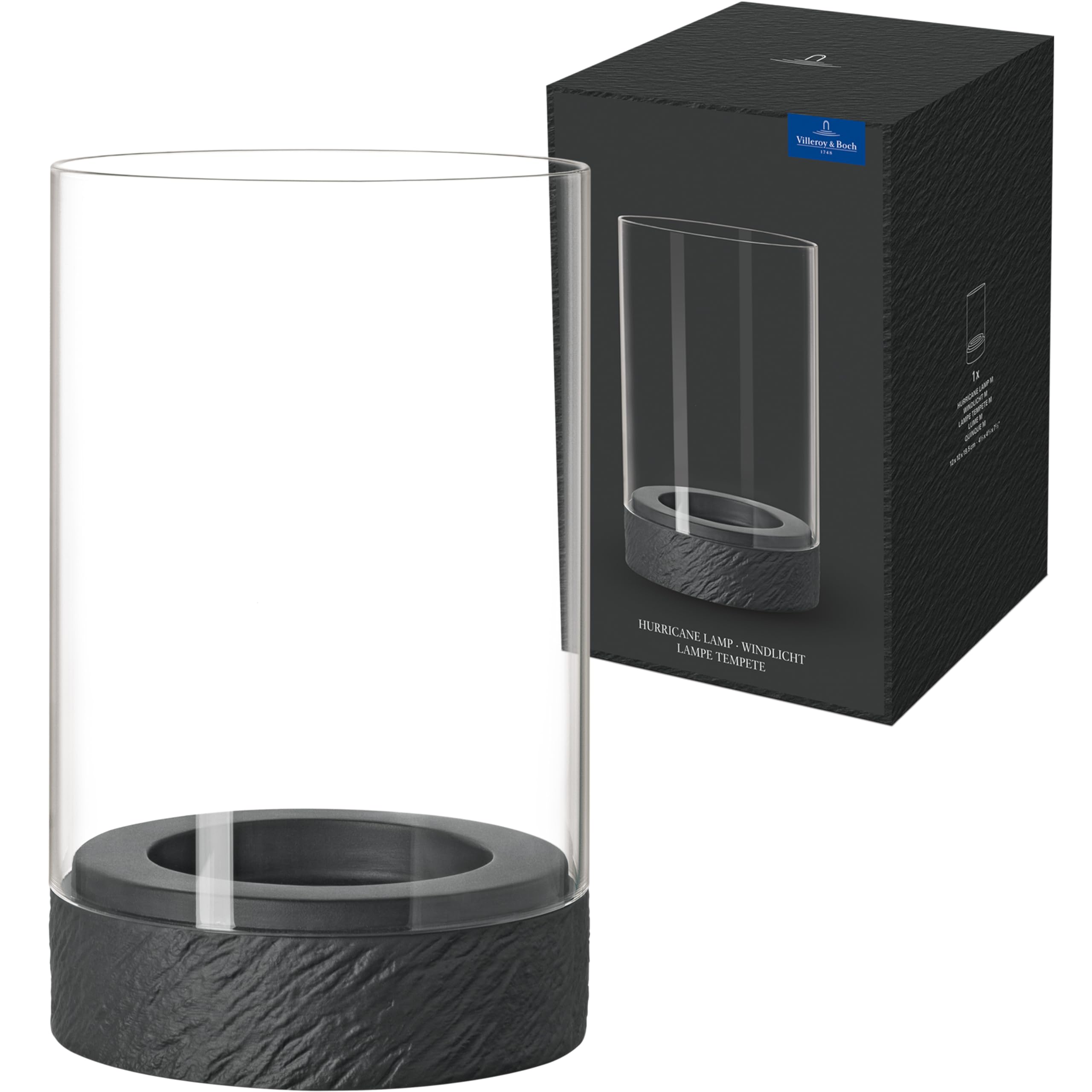 Villeroy & Boch - Manufacture Windlicht Klar, Kerzenhalter, Deko, Windlichter, Wohnaccessoires, Keramik, Borosilikatglas
