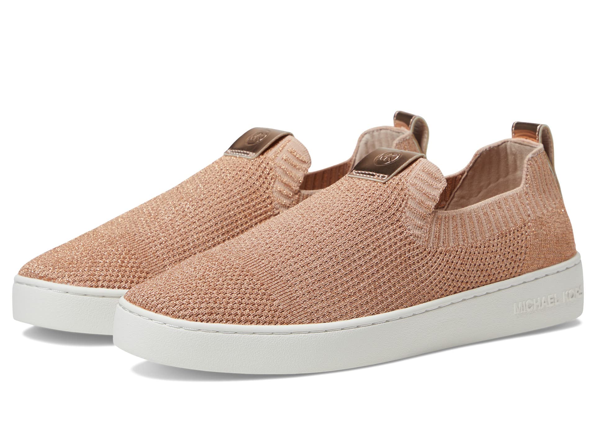 rose gold slip on shoes