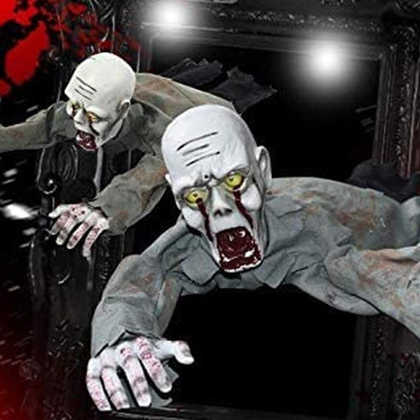 Amazon | ハロウィン 面白い 恐ろしい 電動 人形 お化け屋敷 装飾 動く