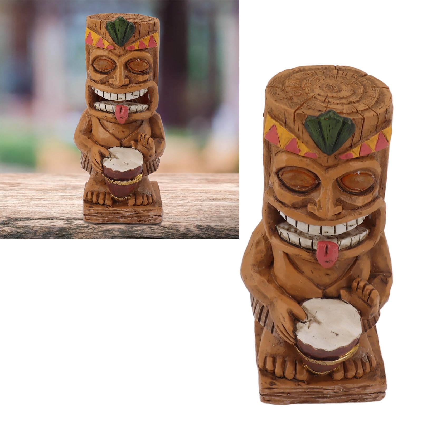 Statues Totem Tiki, Lampes Solaires Imperméables, Décorations