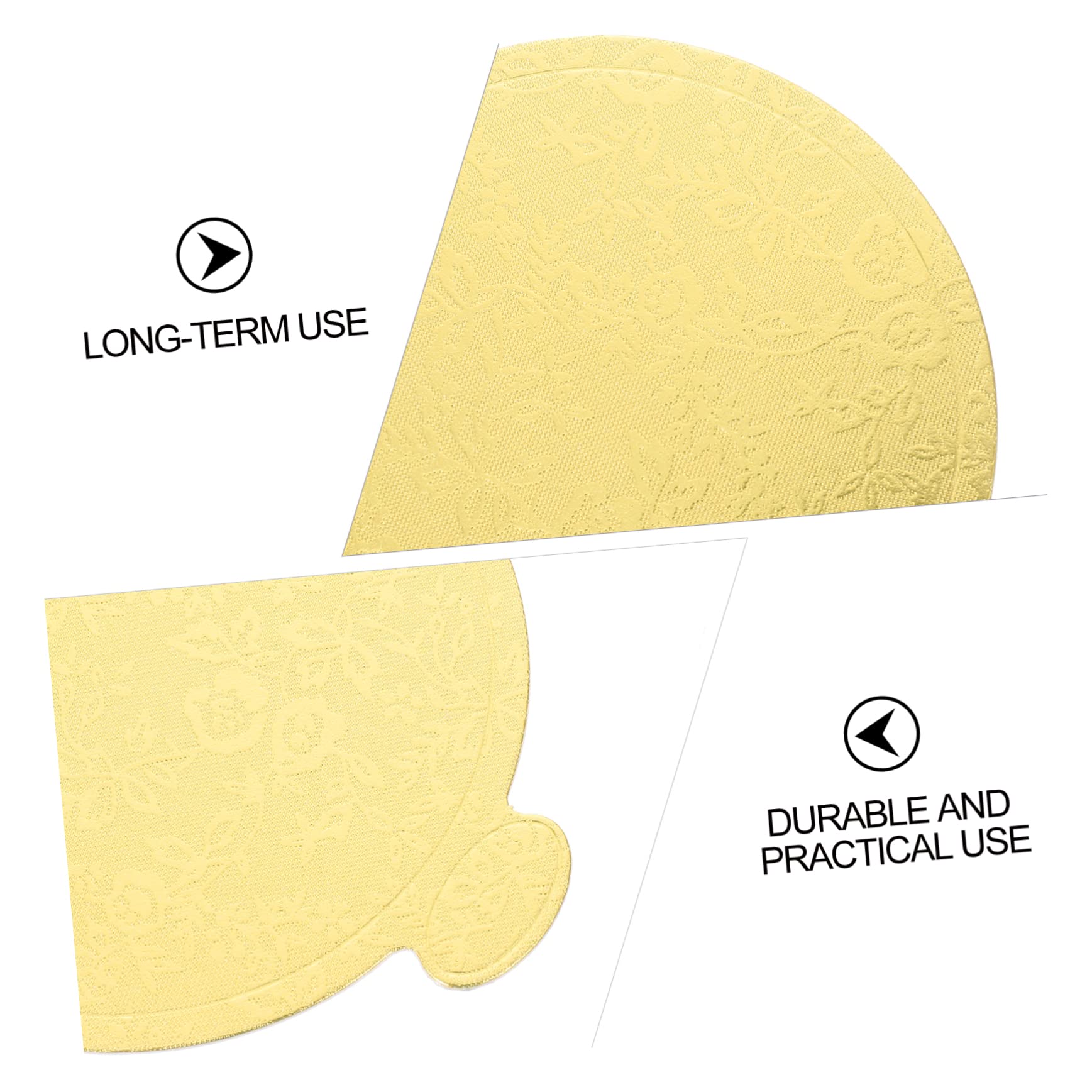 PRETYZOOM Sturdy Round Cake Boards 100pcs Cake Paper Trays for Party Desserts Elegant Non-breakable Cake Display