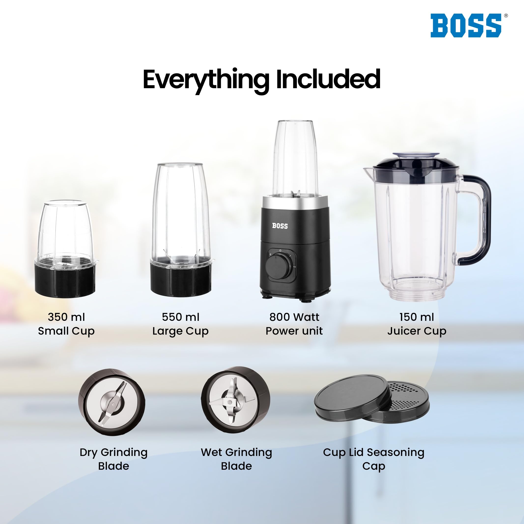 BOSS Nutri Neo Juicer Mixer - 800W, 3 Jars FREE SHIPPING -3 BOSS Nutri Neo Juicer Mixer - 800W, 3 Jars FREE SHIPPING -3