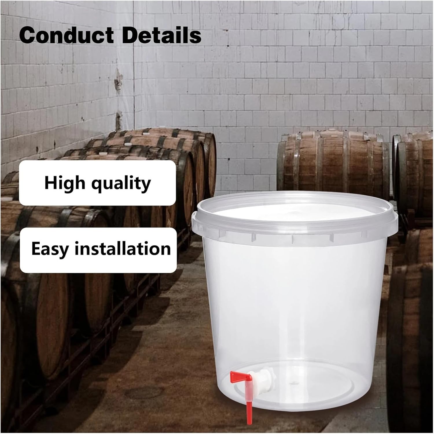 Home brewing Plastic Water Bottling Bucket Spigot Replacement Plastic Spigot Bottling Spout for 5 Gallon Bucket Homebrew Beer Making Brewing accessories