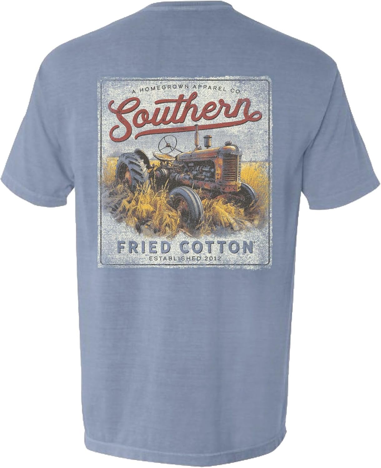 A Tractor Out in The Field Short Sleeve Pocket T Shirt