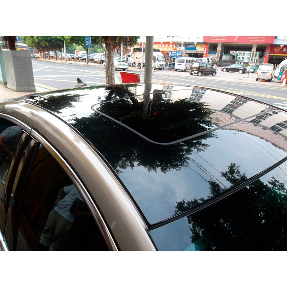 AUTO-STYLE Film Adhésif pour Car Wrapping - Noir Brillant - 152x200cm