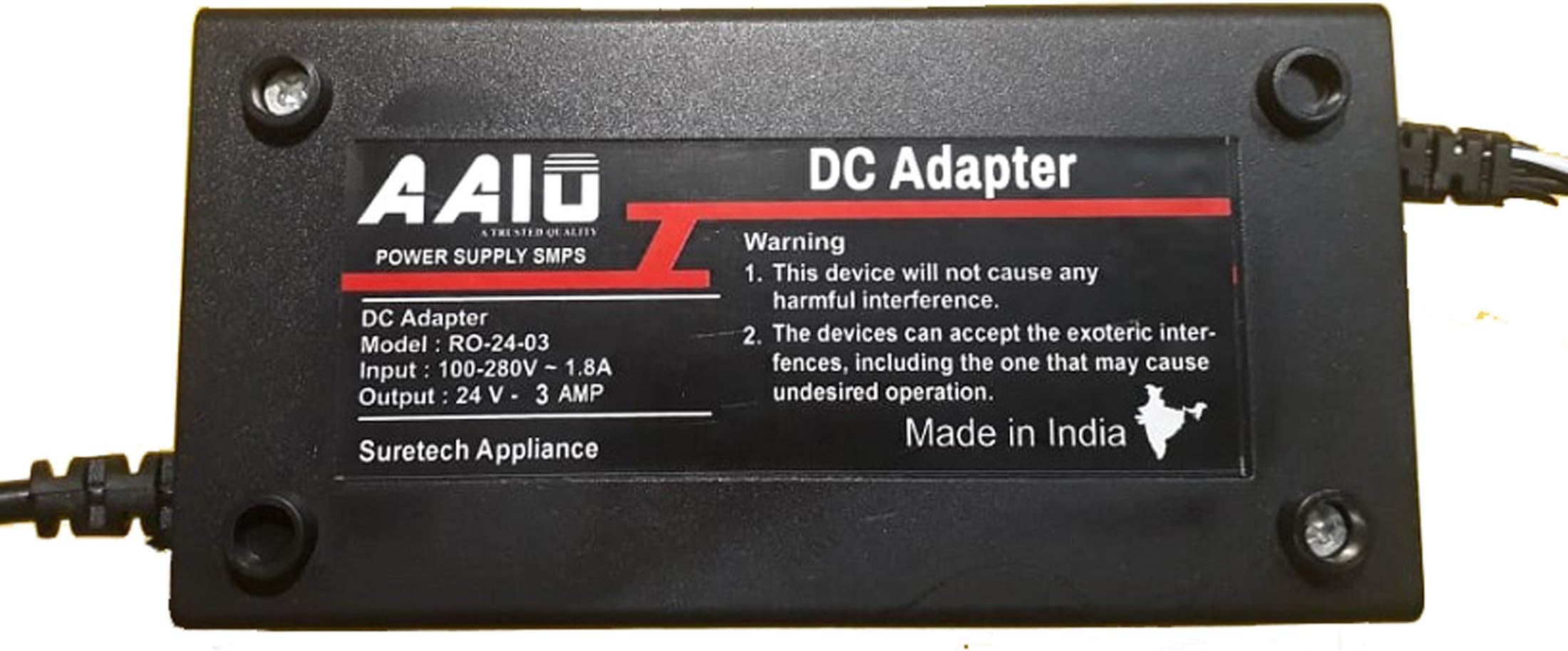 AAIO® Water Purifier 24 Volt 2.5A~3A SMPS Power Supply for All Type of Domestic RO