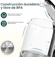 Vista 4 de COSORI - Hervidor eléctrico con control de temperatura de 1.7L, tetera eléctrica y caldera de agua caliente con mantenimiento de calor de 60