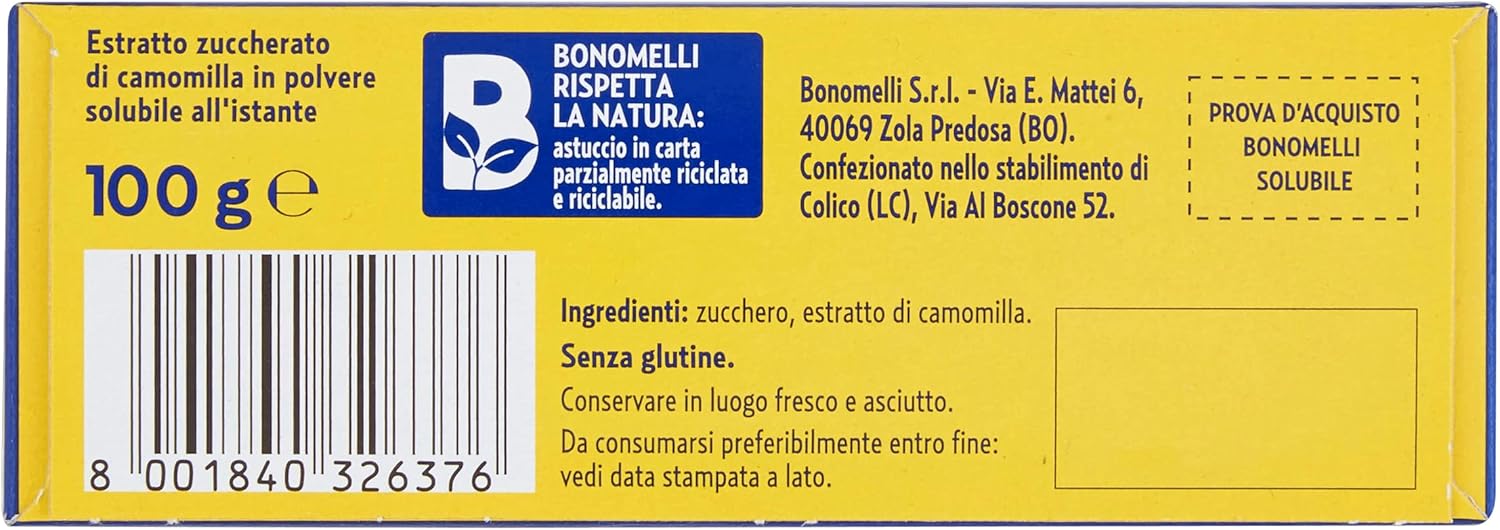 Bonomelli Camomilla Solubile Classica 20 bustine, Concentrato Estratto da Fiori Selezionati, Dona Momenti di Calma e Relax (Confezione da 2) - Immagine 5