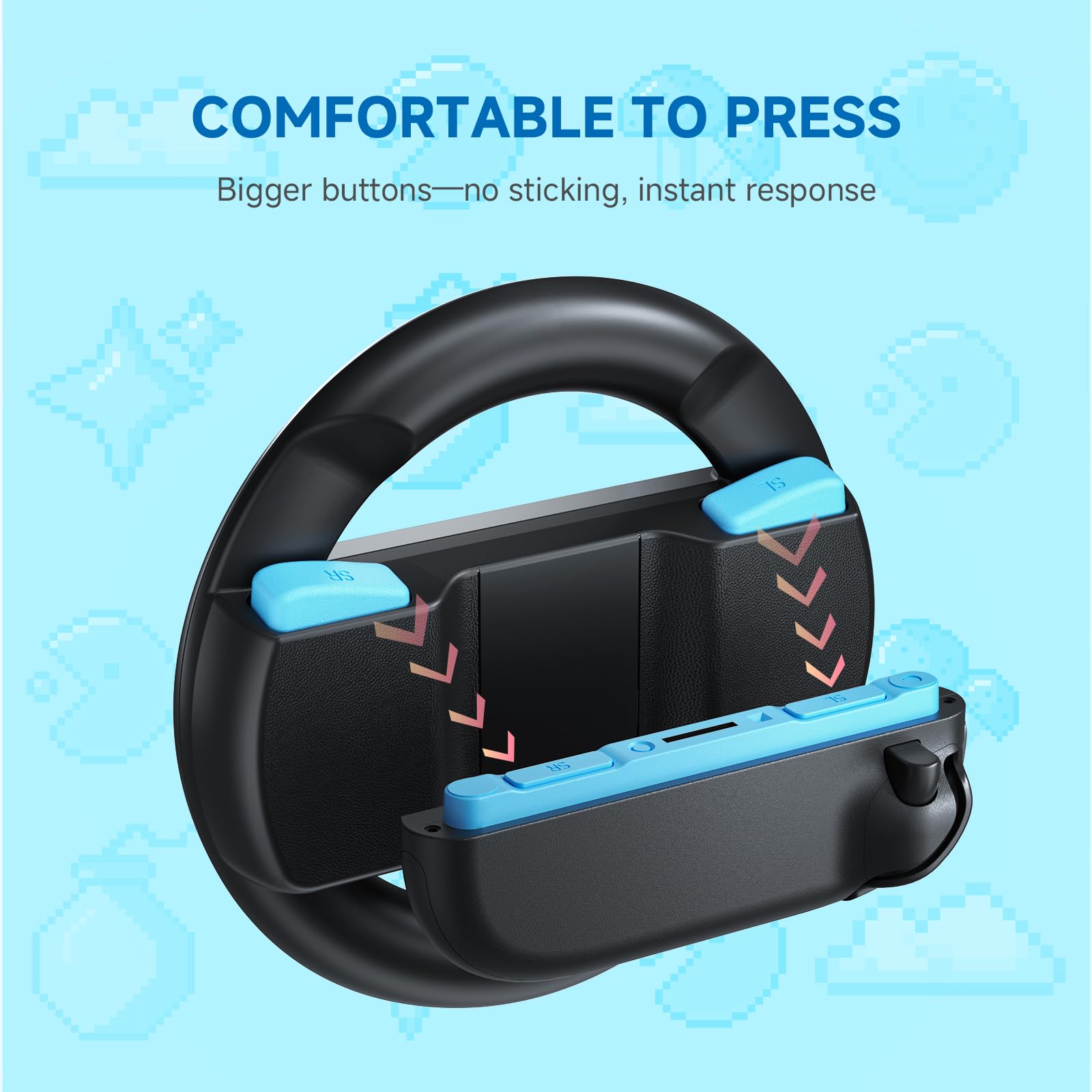 Snapklik.com : ECHTPower Steering Wheels For Nintendo Switch 2 (2025 ...