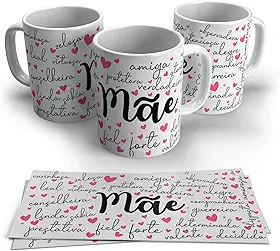 Canequeiro Store, Caneca de Porcelana dia das Mães 22, Multicolor