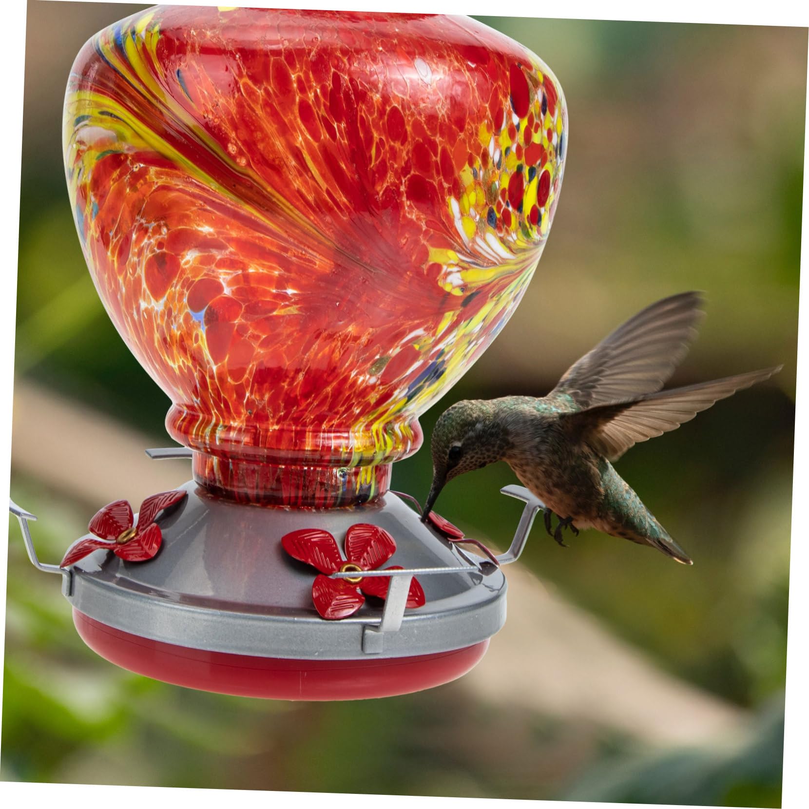 Toddmomy Mangeoire à Oiseaux pour Jardin Nourrisseur pour Colibris Et Oiseaux Accessoire Décoratif pour Balcon Et Espace Extérieur