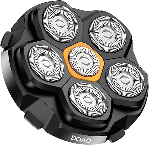 Miniatura 2 de Maquinilla de afeitar eléctrica para hombres, afeitadora eléctrica 2 en 1, impermeable, inalámbrica, rotativa, recargable, para cara, uso húmedo