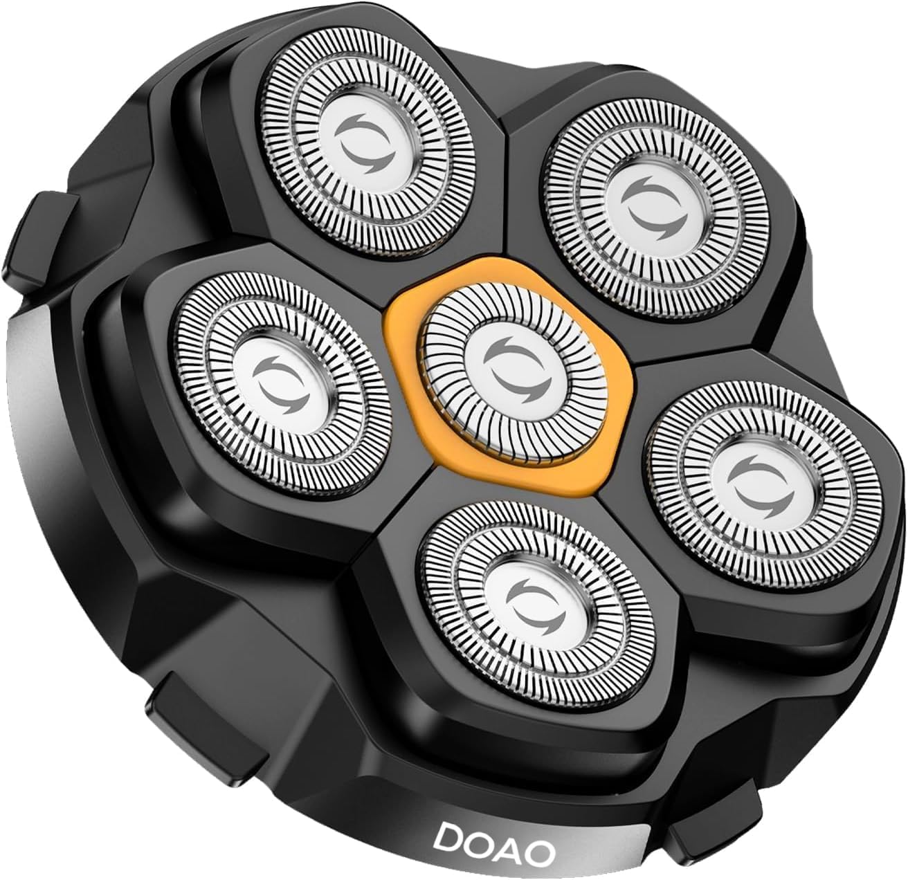 Replacement Head for Men's Shaver, IPX7 Waterproof, 6D Magnetic Self-Sharpening Steel Blades, Smooth Shave in 3 Minutes, Wet &amp; Dry, Easy Clean, Titanium Grey