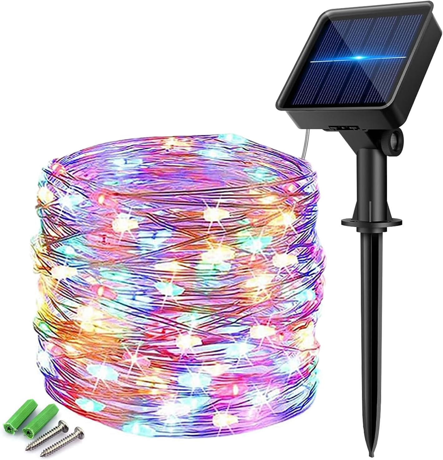 rynli Solar Fairy String Lights Outdoor IP65 Waterproof 8 Modes 8 M 200LED