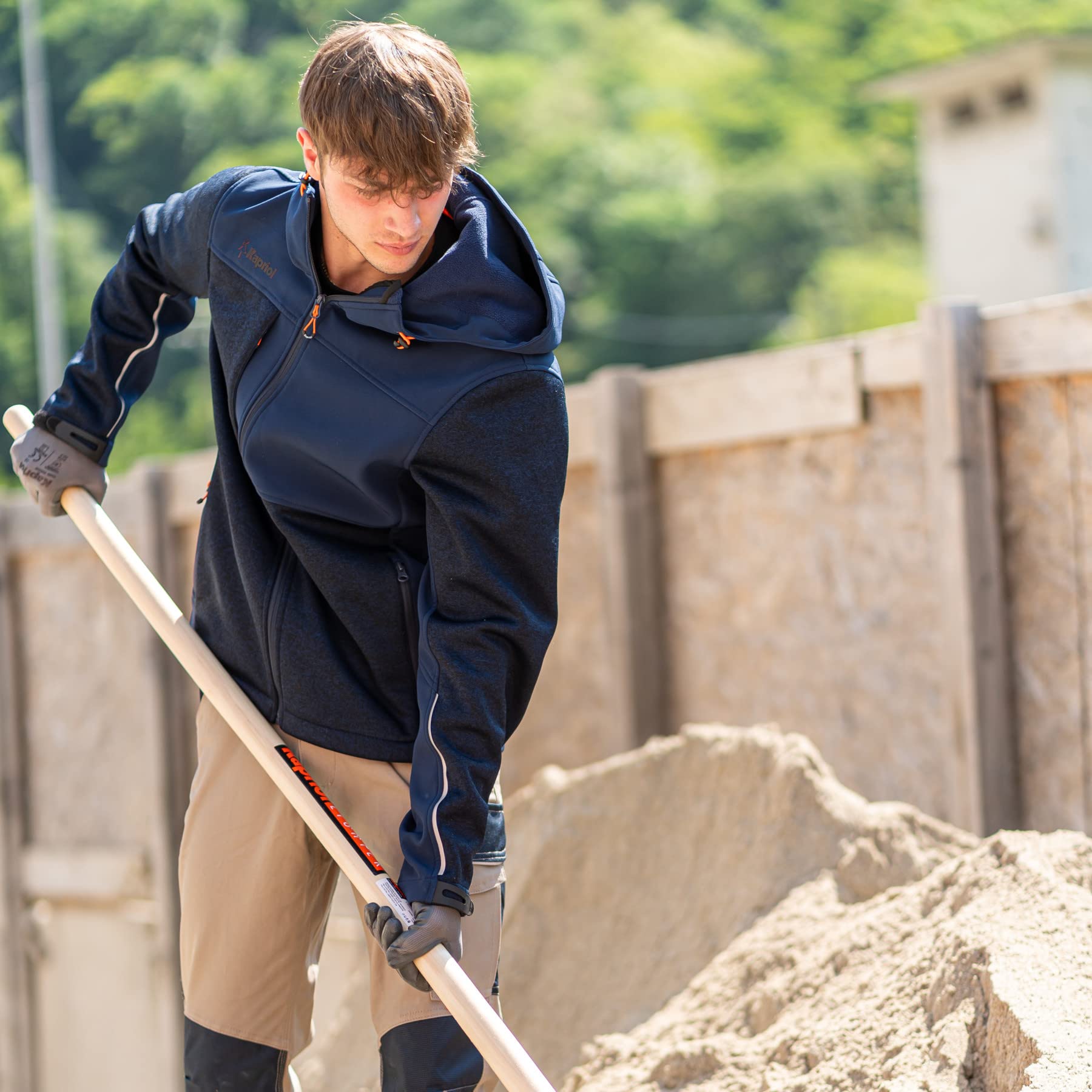 Giacca Softshell Kapriol Uomo - Antivento, Idrorepellente, Con Cappuccio, Per Lavoro E Tempo Libero - Foto 6