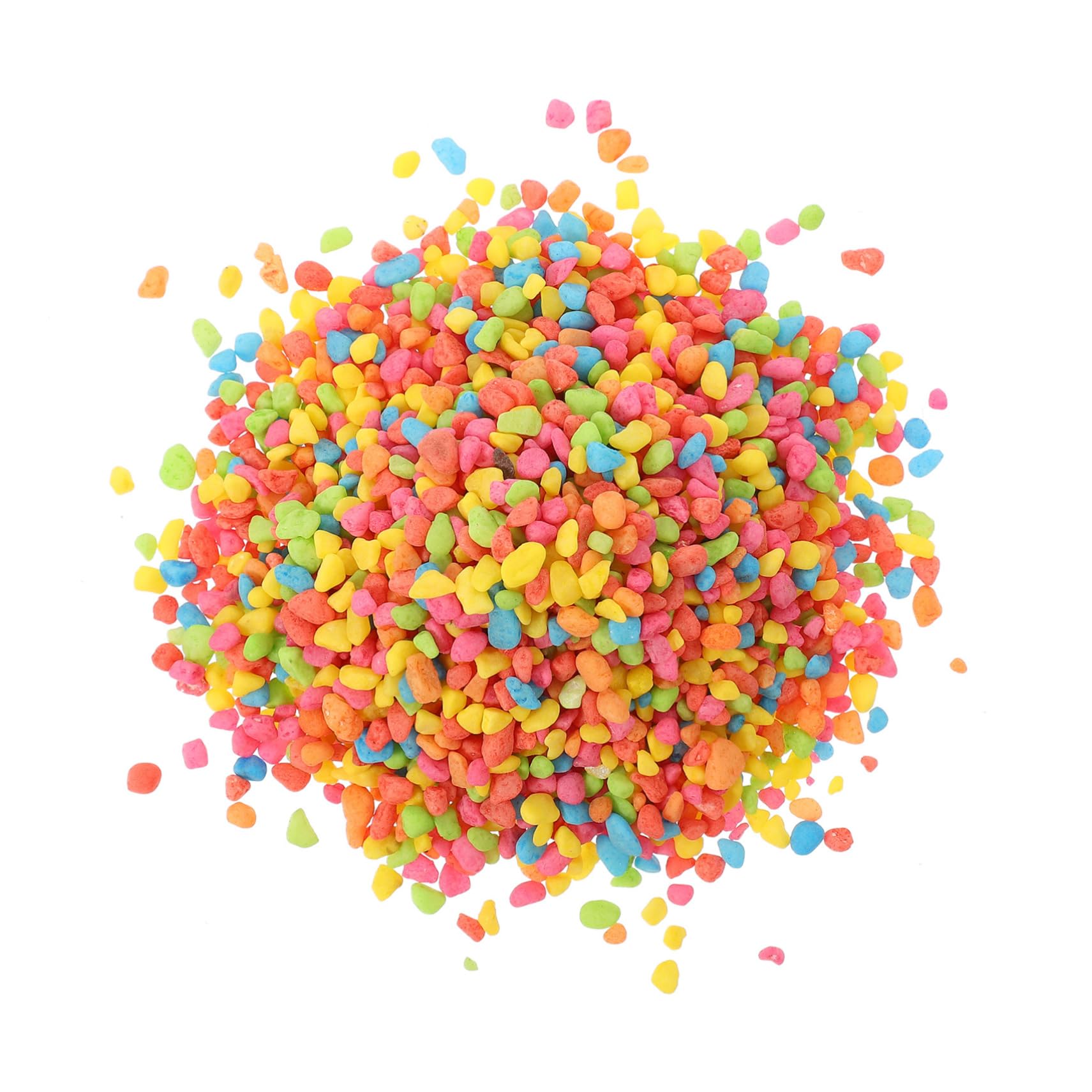 FUNOMOCYA 2 Packs Colorful Bottom Sand Aquarium Decorative Stones Fish Tank Landscape Pebbles