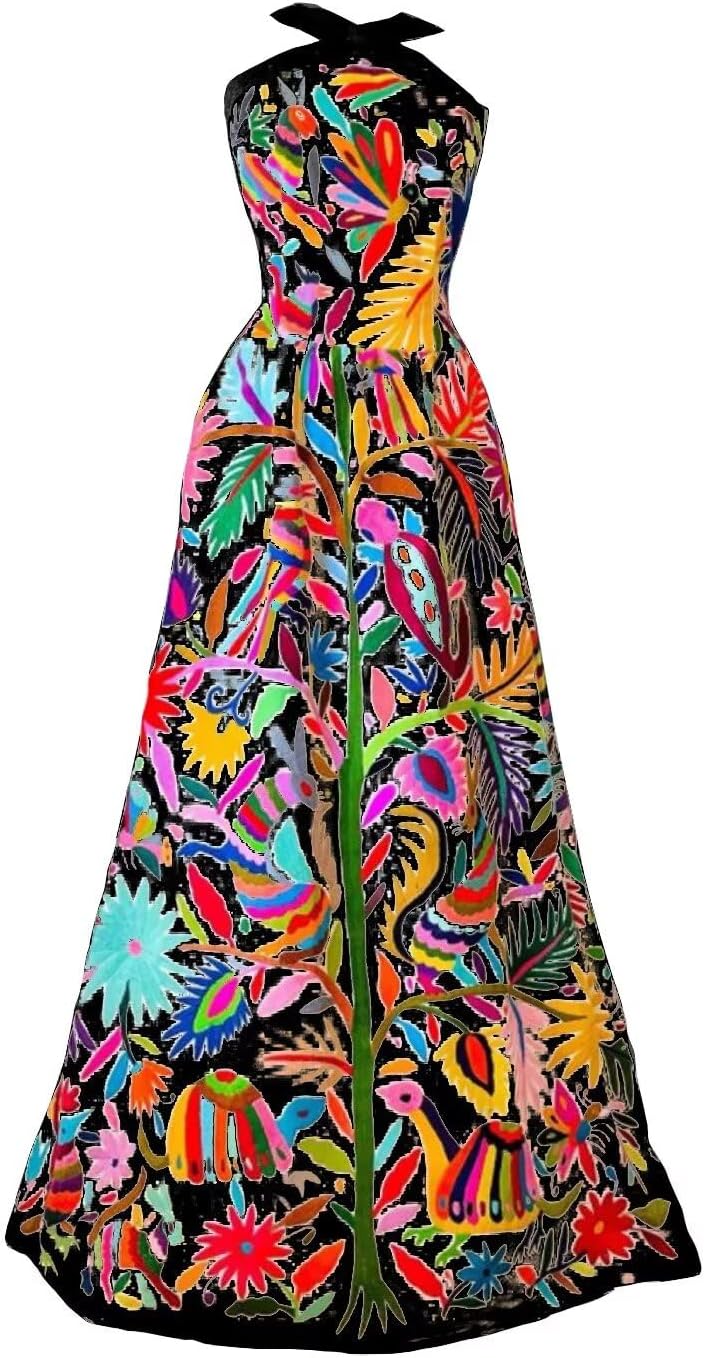 Heavy Handmade Embroidered Mexican Quinceanera Dresses A-line Criss Cross Halter Party Evening Gowns 2026