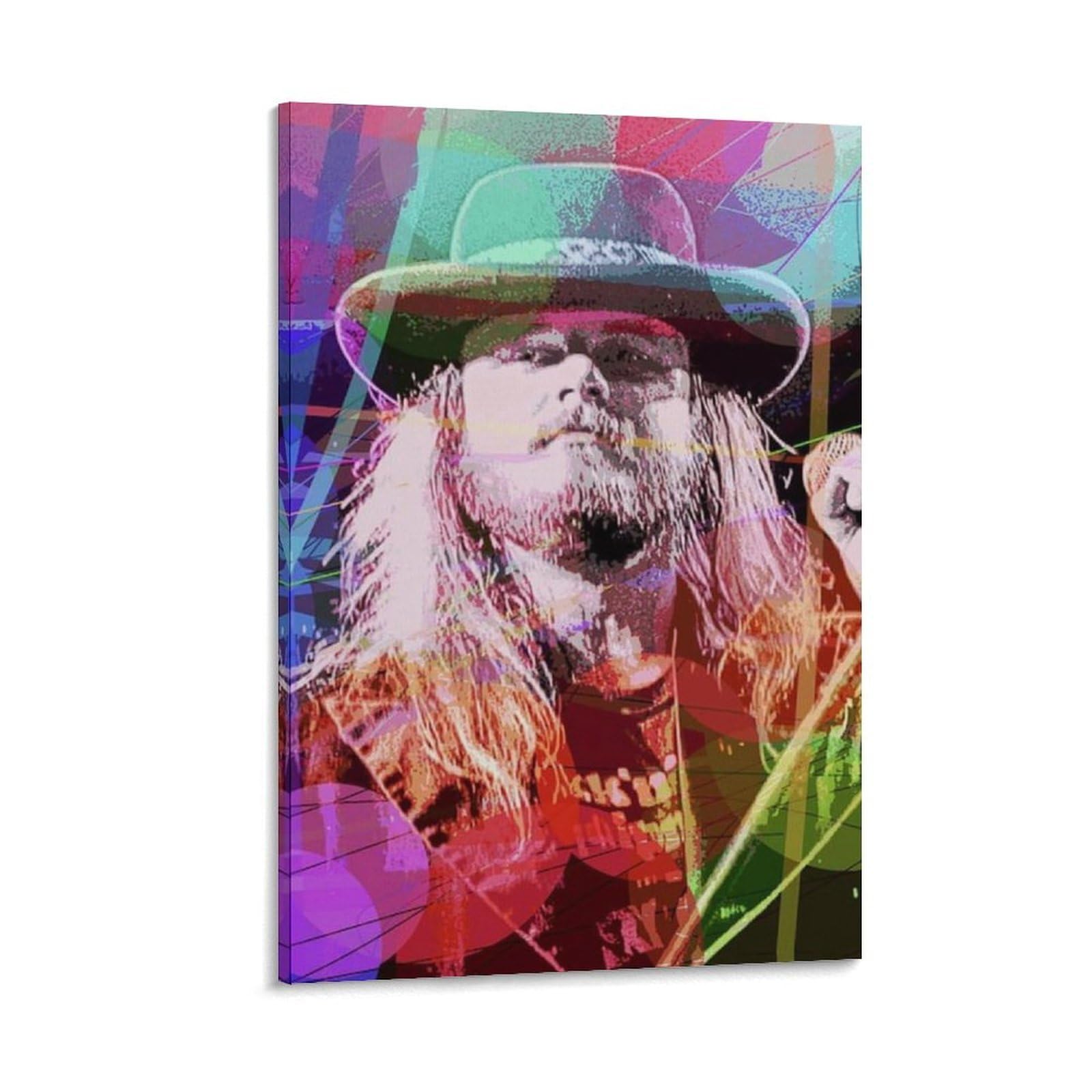 FCOIN Ronnie Van Zant Canvas Poster Poster Print Art Wall Painting Canvas Posters Modern Bedroom Decor 24x36inch(60x90cm)