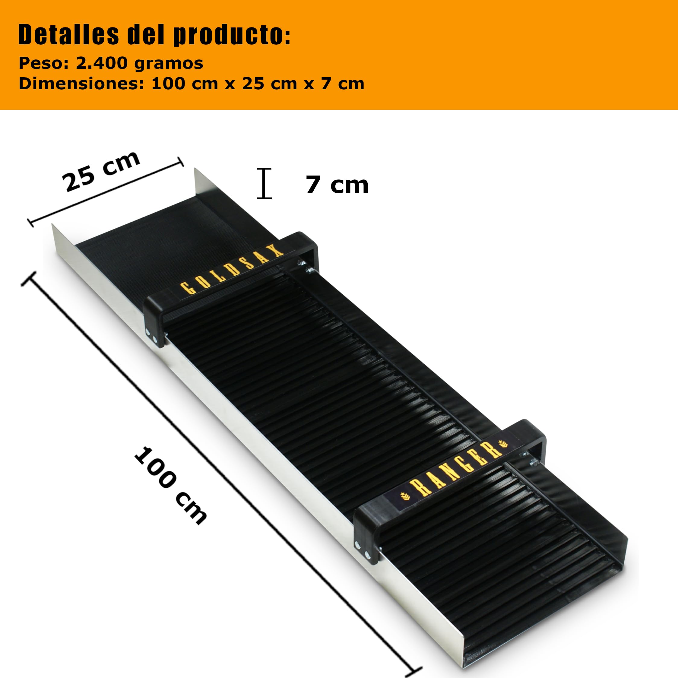 Ranger Gold Sluice Box - Canalón Dorado, Grande esclusa de Lavado de Oro
