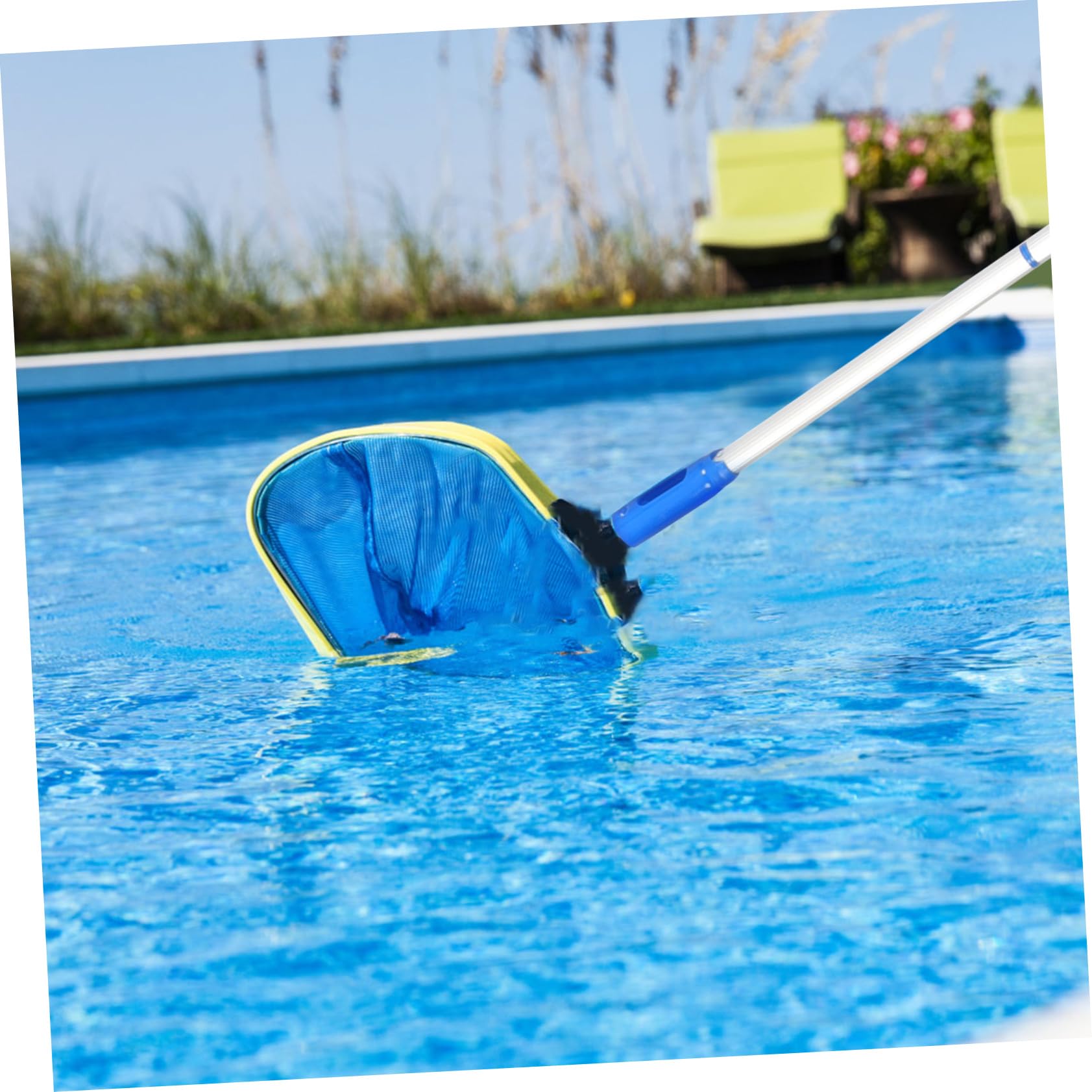 SUPVOX 3 Ensembles Perche télescopique pour Filet de pêche étagère pôle Panier Skimmer Piscine étang à Poissons - Accessoire de Skimmer Poteau réglable Poteau de Piscine en Aluminium PP