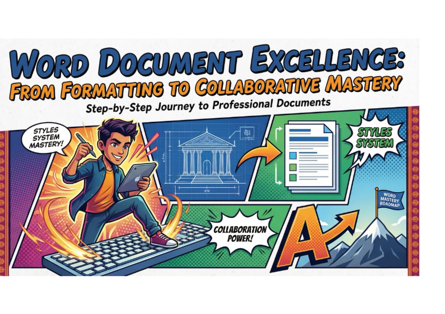 Word Document Excellence - From formatting to Collaborative mastery: - Step by Step journey to professional documents