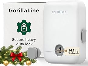 GorillaLine - Retractable Clothesline Indoor Outdoor Clothes Line | Heavy Duty Clothes Drying Laundry Line | Wall Mounted Drying Rack Clothing Line