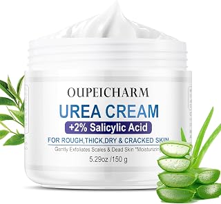 Urea Cream for Feet, Urea Cream for Body & Hand with Salicylic Acid, Moisturizing Foot Cream for Men & Women(5.29 OZ/150g)