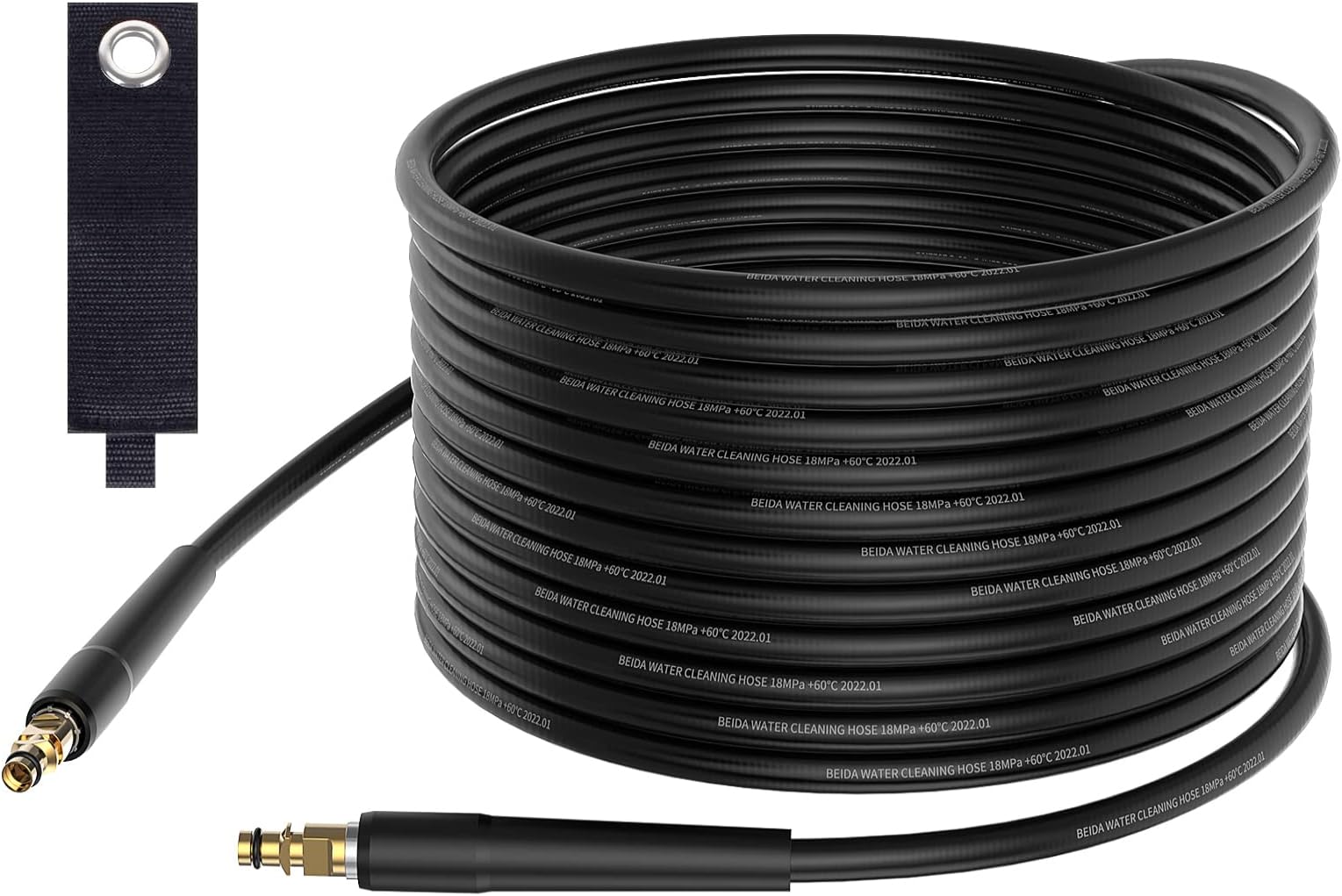 15 M Pressure Washer Hose Replacement Hose for Karcher K2 K3 K4 K5 K6 K7, 180Bar Jet Wash Extension Hose with Click Type Plug Quick Connect