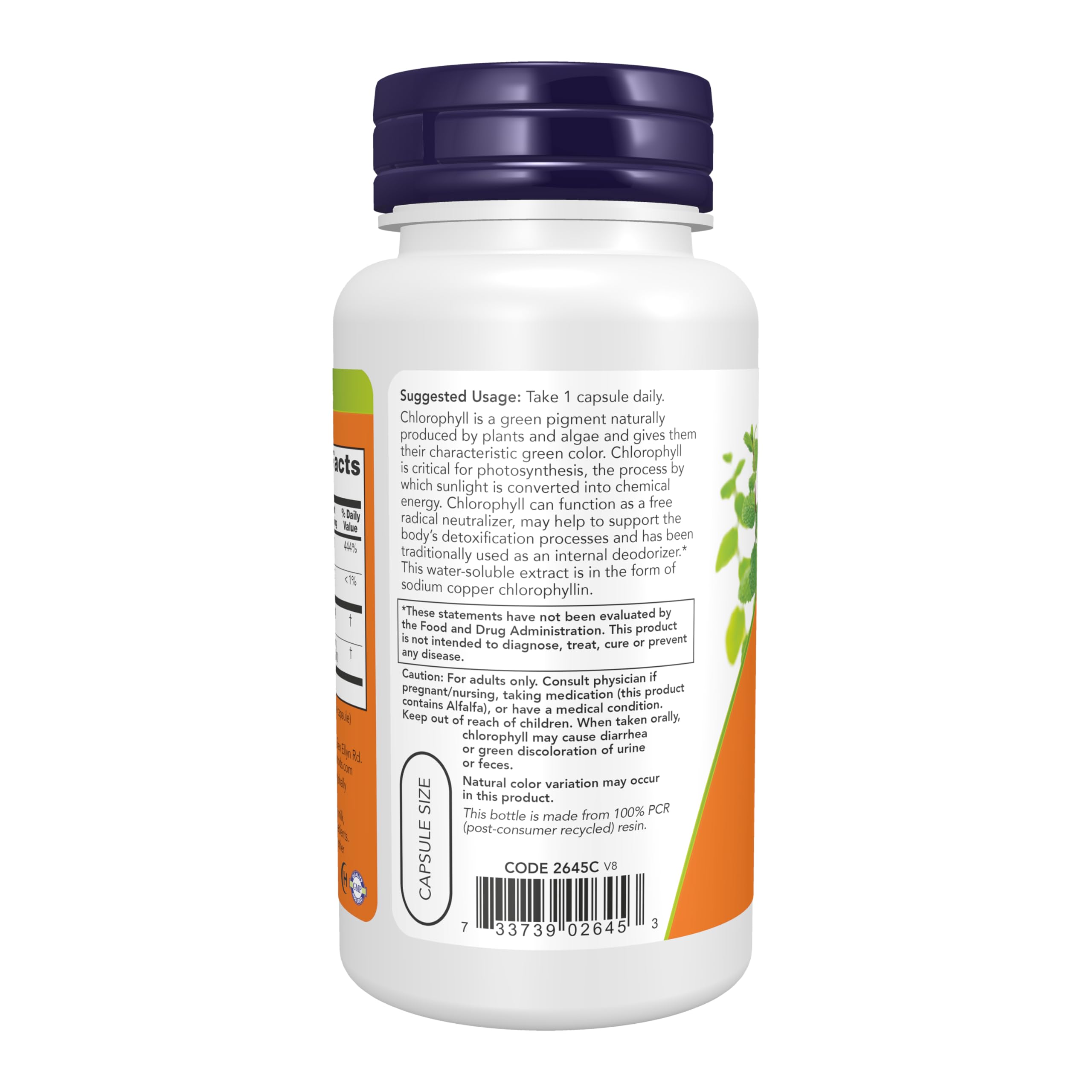 Now Foods Chlorophyll, 90 Capsules — Amazon image 2