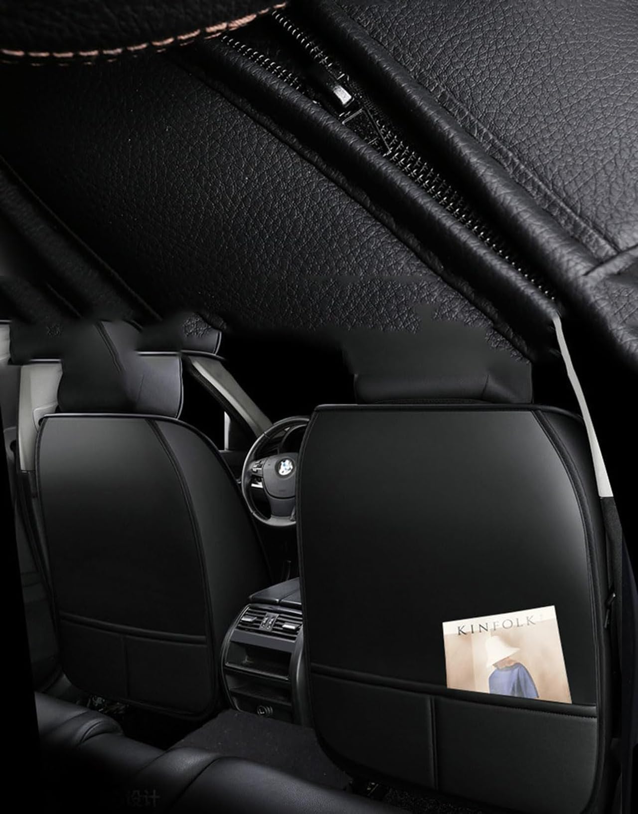 Auto Set Coprisedili per Jeep Compass 2018-2025,Pelle Set Completo Fodere Anteriori e Posteriori Copri Sedili Protezioni Accessori,Black And Red