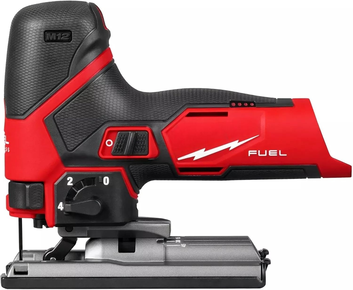 2545-20 Fits Milwaukee M12 FUEL 12V Brushless Cordless Jig Saw Length 8.9 in. Width 2.9 in. Height 7.2 in.