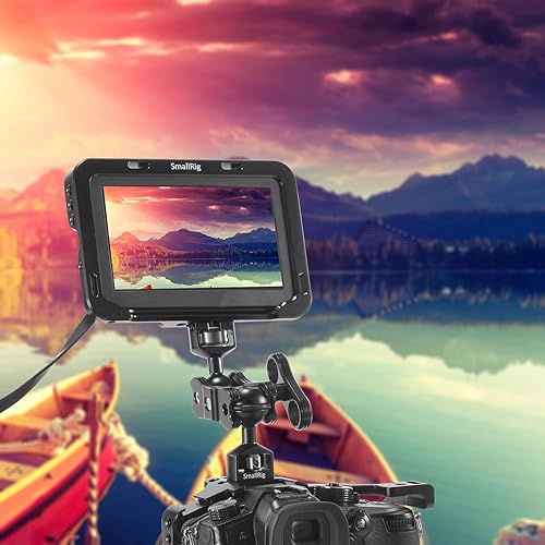 Miniatura 6 de SMALLRIG Brazo mágico articulado con doble cabeza esférica (tornillo de 14") para monitor de campo, luces, grabadoras de audio - 2070