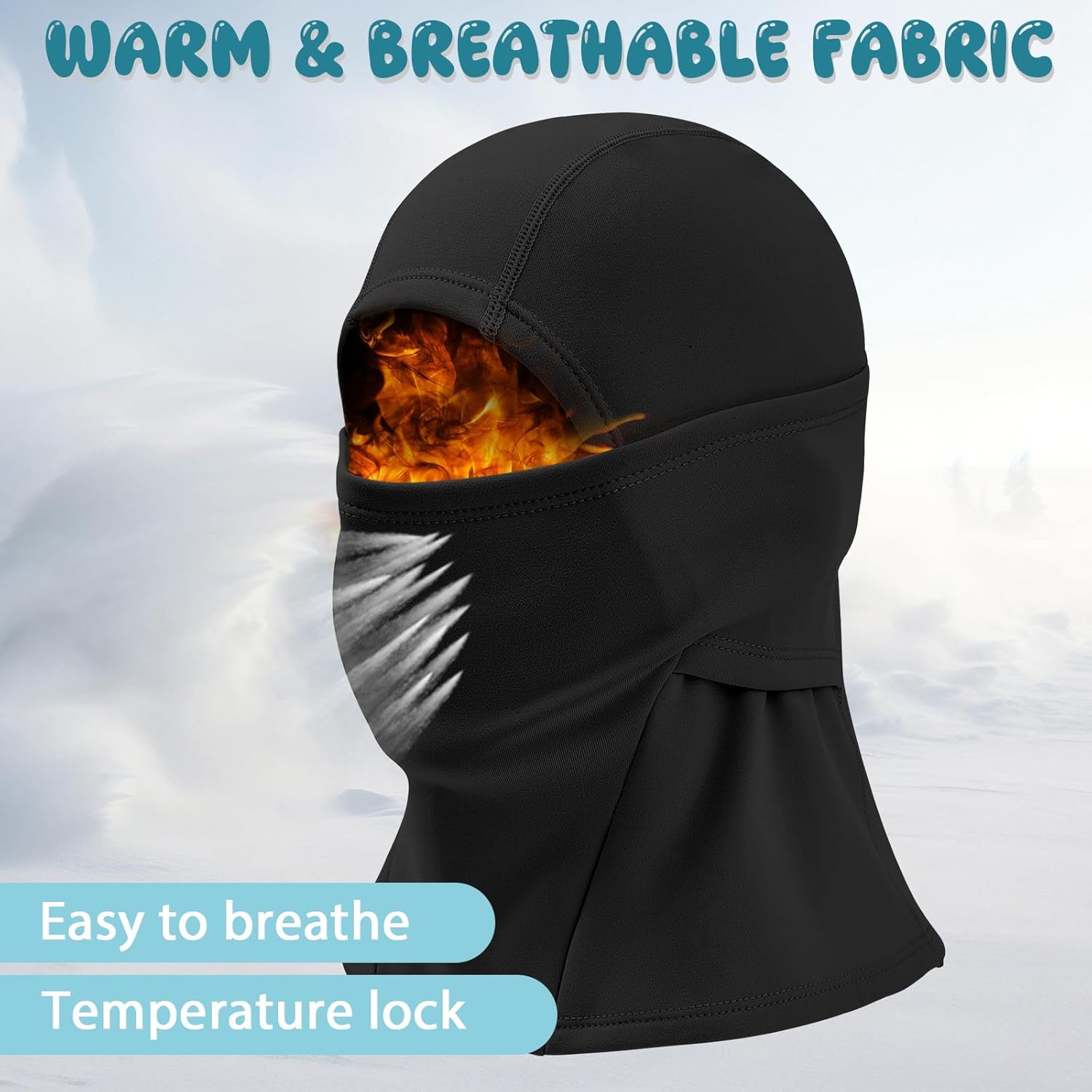 American Trends Kids Balaclava Ski Mask for Kids Winter Full Face Mask for Boys Girls Windproof neck Warmer - Image 2