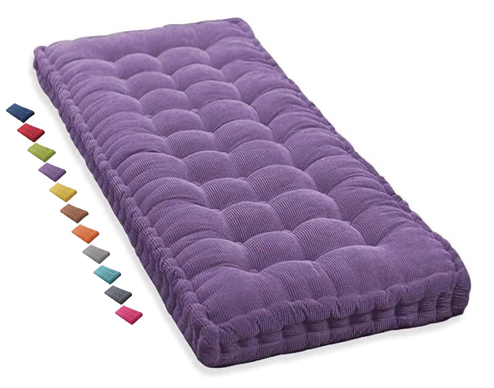 1 Seater 2 Seater Porch Swing Cushion Bench Cushion Outdoor Indoor 120cm 150cm 3 Seater 100cm 140cm 240cm Garden Cushions 50x50 Reversible Chair Pad 40x40 Cushion for Office Chair Garden Bench(Purple