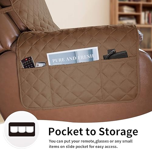 Miniatura 253 de Easy-Going - Funda reversible para sofá, resistente al agua, con varillas de espuma y correas elásticas, protector de muebles para mascotas y perros