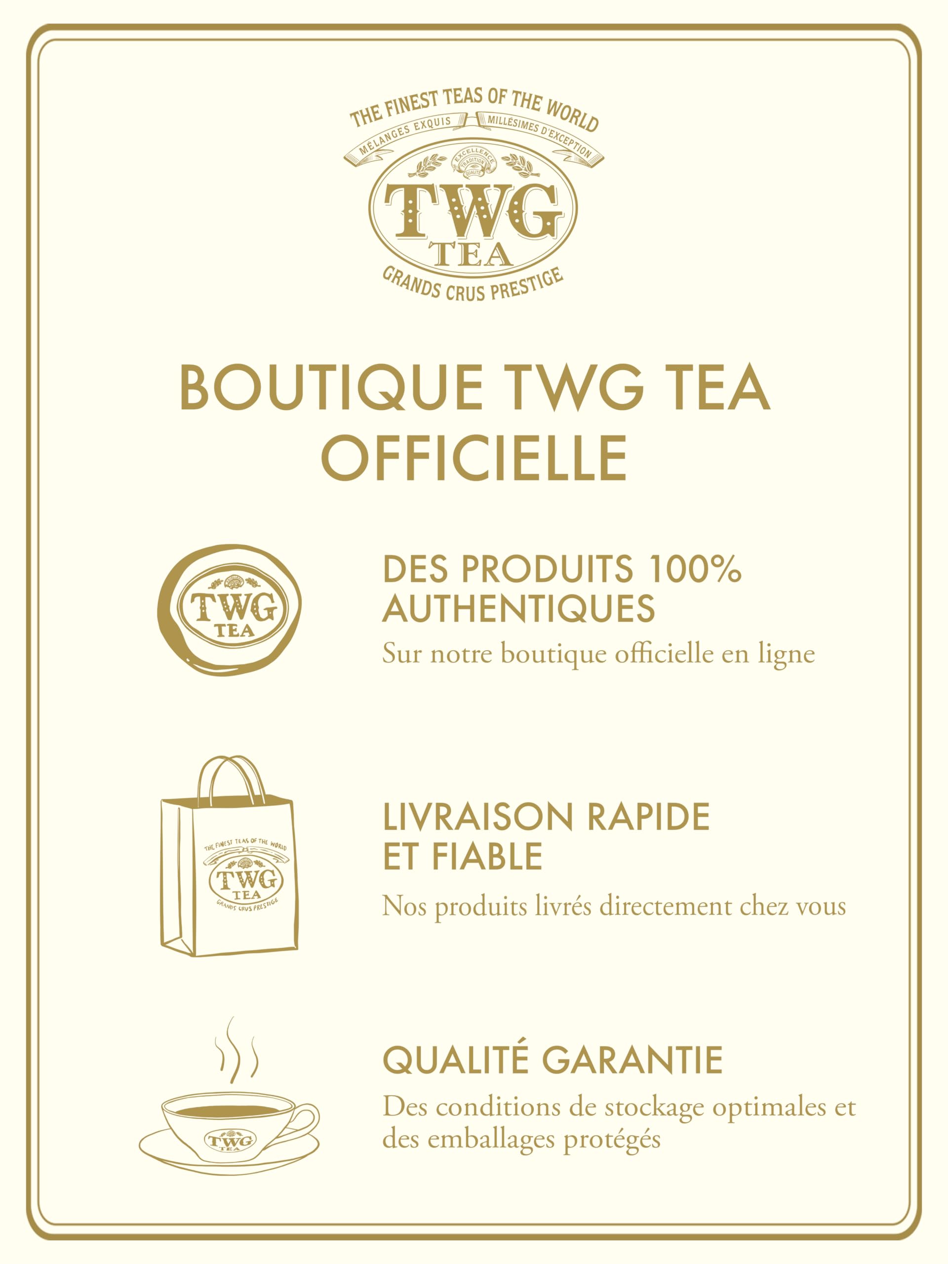 TWG Tea | Geisha Blossom Tea | Thé Vert | Pétales de Fruit de la Passion et de Souci | Boîte Haute Couture, 100G | Coffret Cadeau