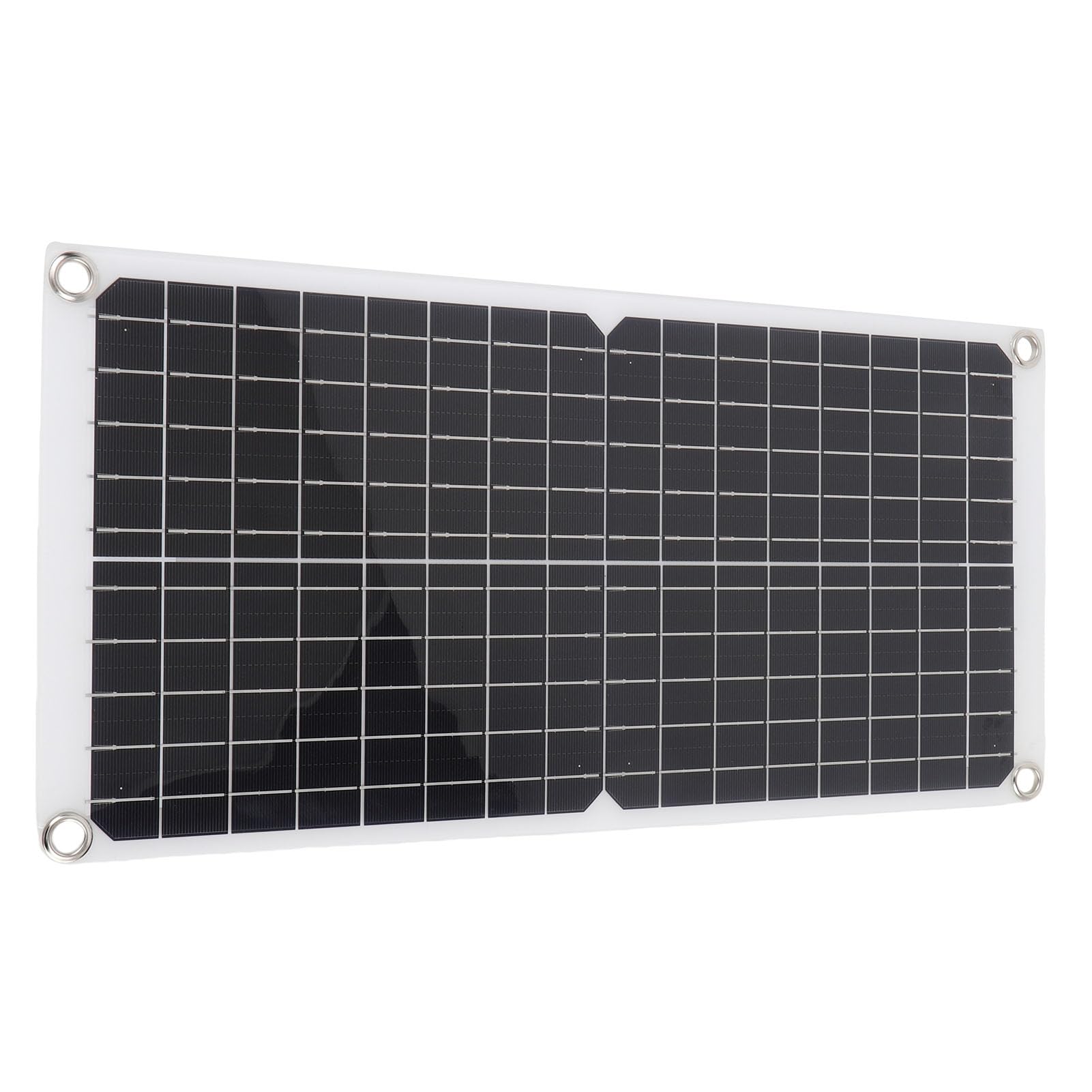 BRRNOO Pannello Solare Monocristallino Flessibile 17W, Kit con Porta USB,