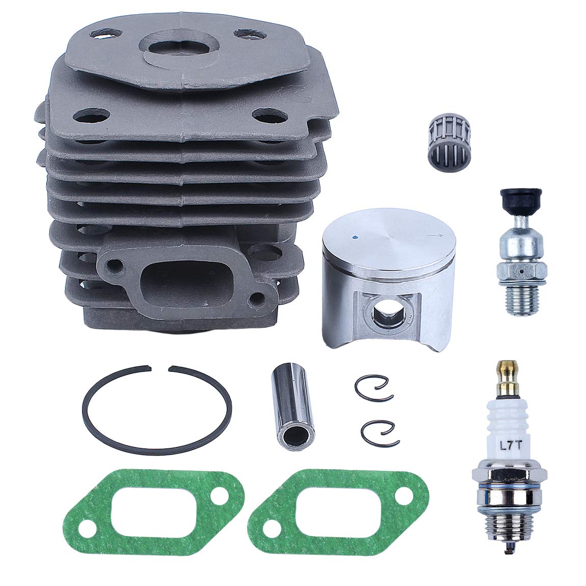 Kit de pistón de cilindro de 47 mm para puerto de descompresión de motosierra Hus 359 357XP 357