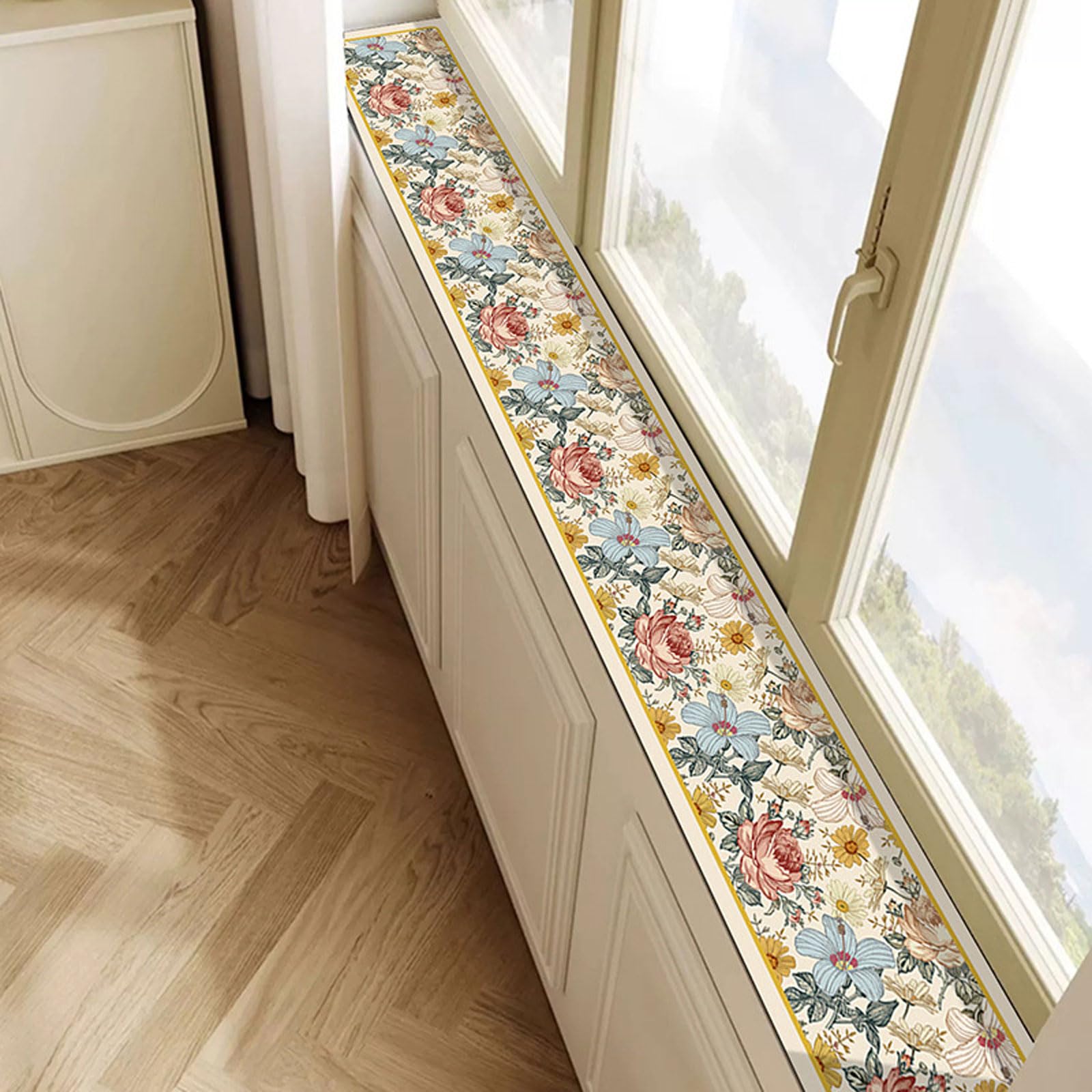 Chaoyilian Window Sill Mat Waterproof,Absorbent & Quick-Drying Window Sill Cushion Pad,Non Slip Cushion For Windowsill,Waterproof,Dust-Proof,for Balcony Tea Room Living Room Decor