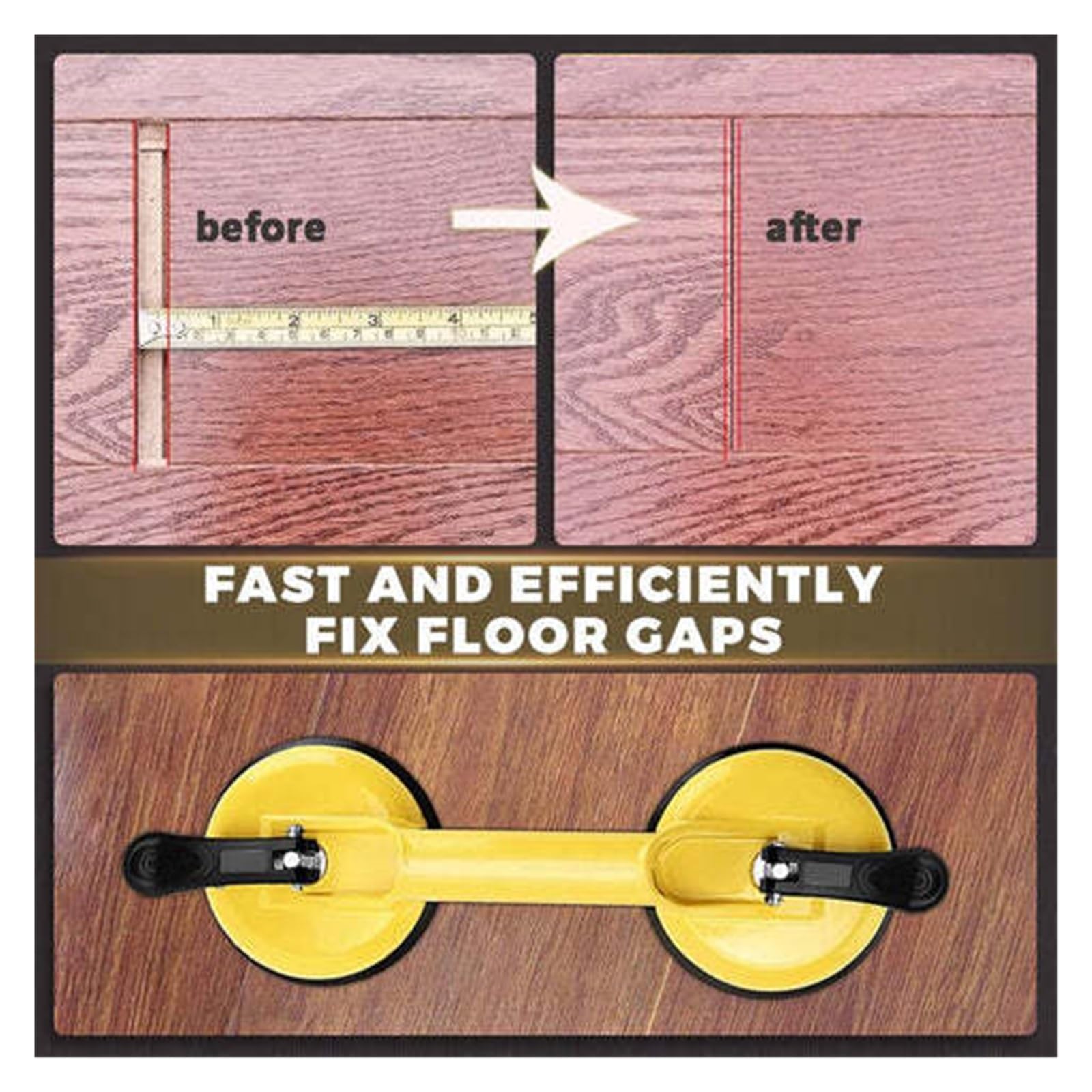 Elevador de vidrio con ventosa al vacío, potente agarre para vidrio, azulejos, mármol, granito, herramienta de elevación manual (4 piezas), ideal para levantar y mover de forma segura