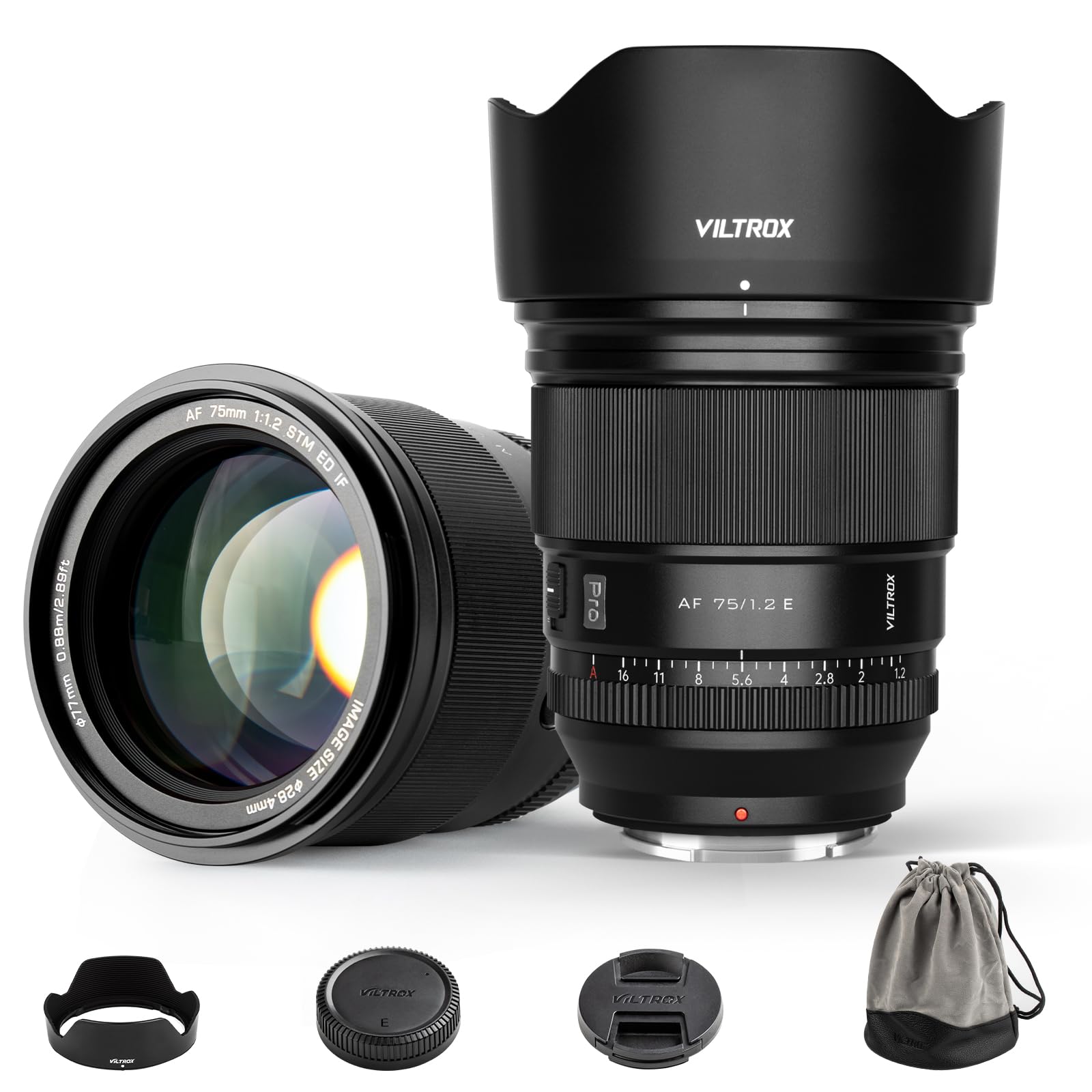 obiettivo fotografico viltrox 75mm f1.2 sony e mount
