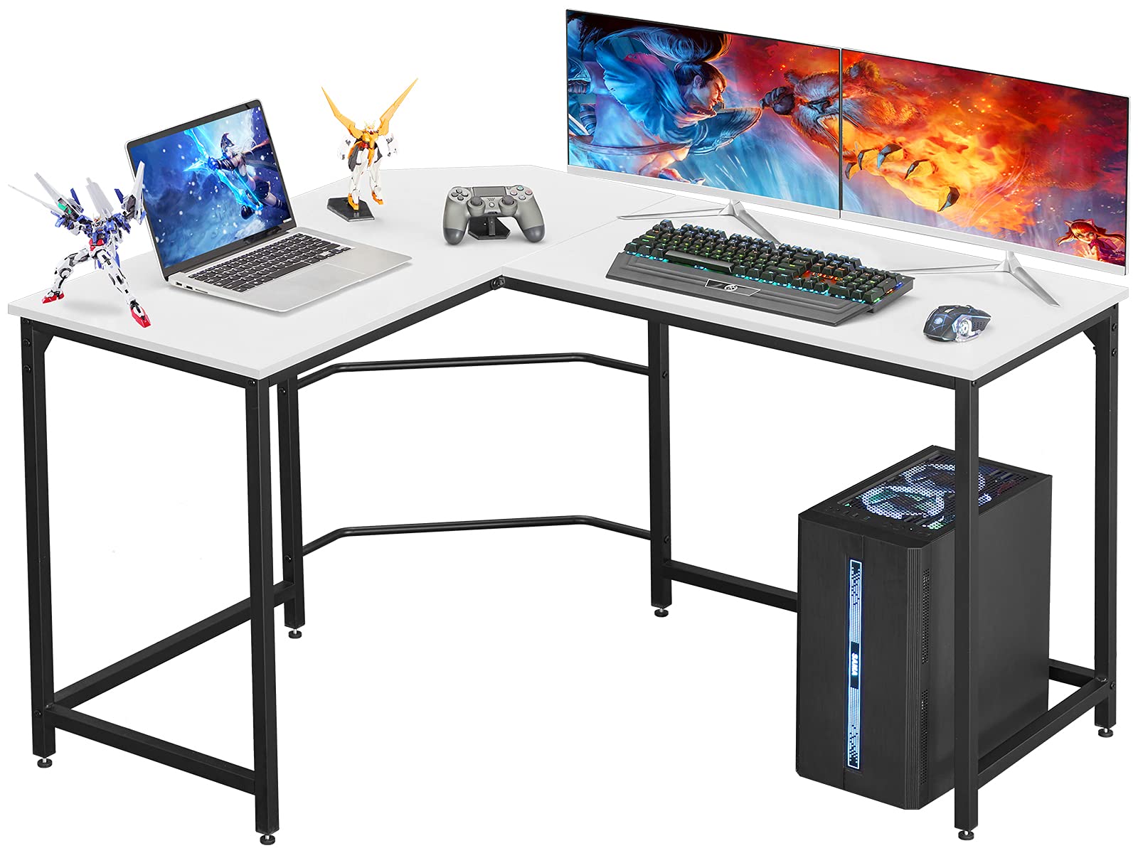 Buy Aingoo Corner Desk L Shaped Desk Sturdy Home Office PC Laptop