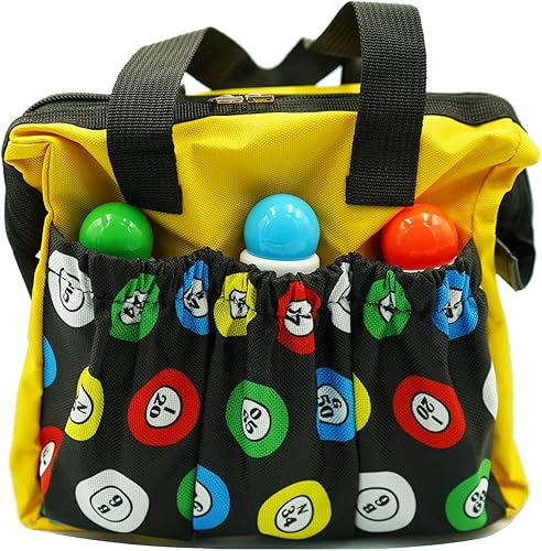Miniatura 2 de Yuanhe Bolsas de Bingo Dauber con 6 bolsillos, bolsa de bingo amarilla