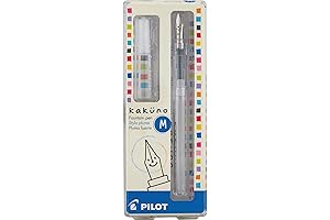 Pilot Kakuno Fountain Pen; Clear Barrel, Medium Nib (10822)