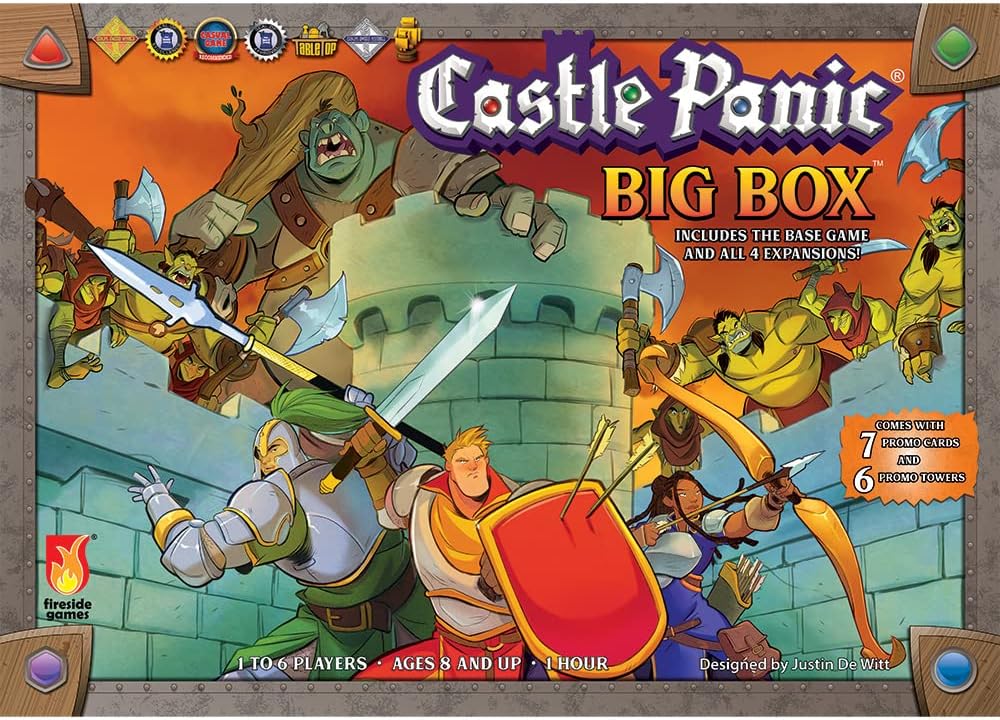 Fireside Games | Castle Panic: Big Box 2nd Edition | Board Game | Ages 8+ | 1-6 Players | 60+ Minutes Playing Time