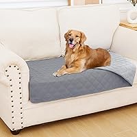 Vista 156 de Smiry Funda Impermeable para Cama de Perro Manta para Mascotas, Manta Suave y Lavable para Perros para Muebles Cama Sofá Sillón Reversible, a