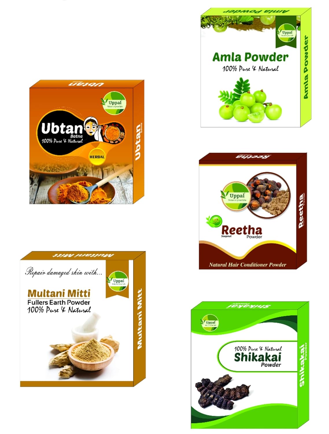 Uppal Natural & Pure Ubtan Batna and Multani Mitti PowderFace Mask