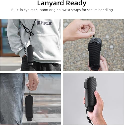 Miniatura 7 de BRDRC Funda de bolsillo 3 accesorios, Gimbal Flip Funda protectora para lente con capacidad para 3 filtros para DJI Osmo Pocket 3 Creator Combo