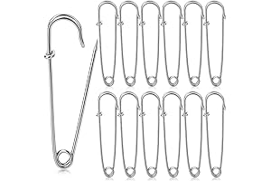 Mr. Pen Safety Pins: Strong, Silver, 12-Pack