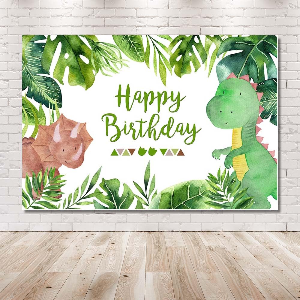 Sfondo Compleanno Dinosauri 220x150cm - Vinile Per Foto E Feste - Foto 4
